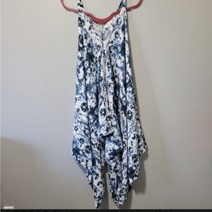 Japna Women's Wide Leg Tie-dye romper  Jumpsuit